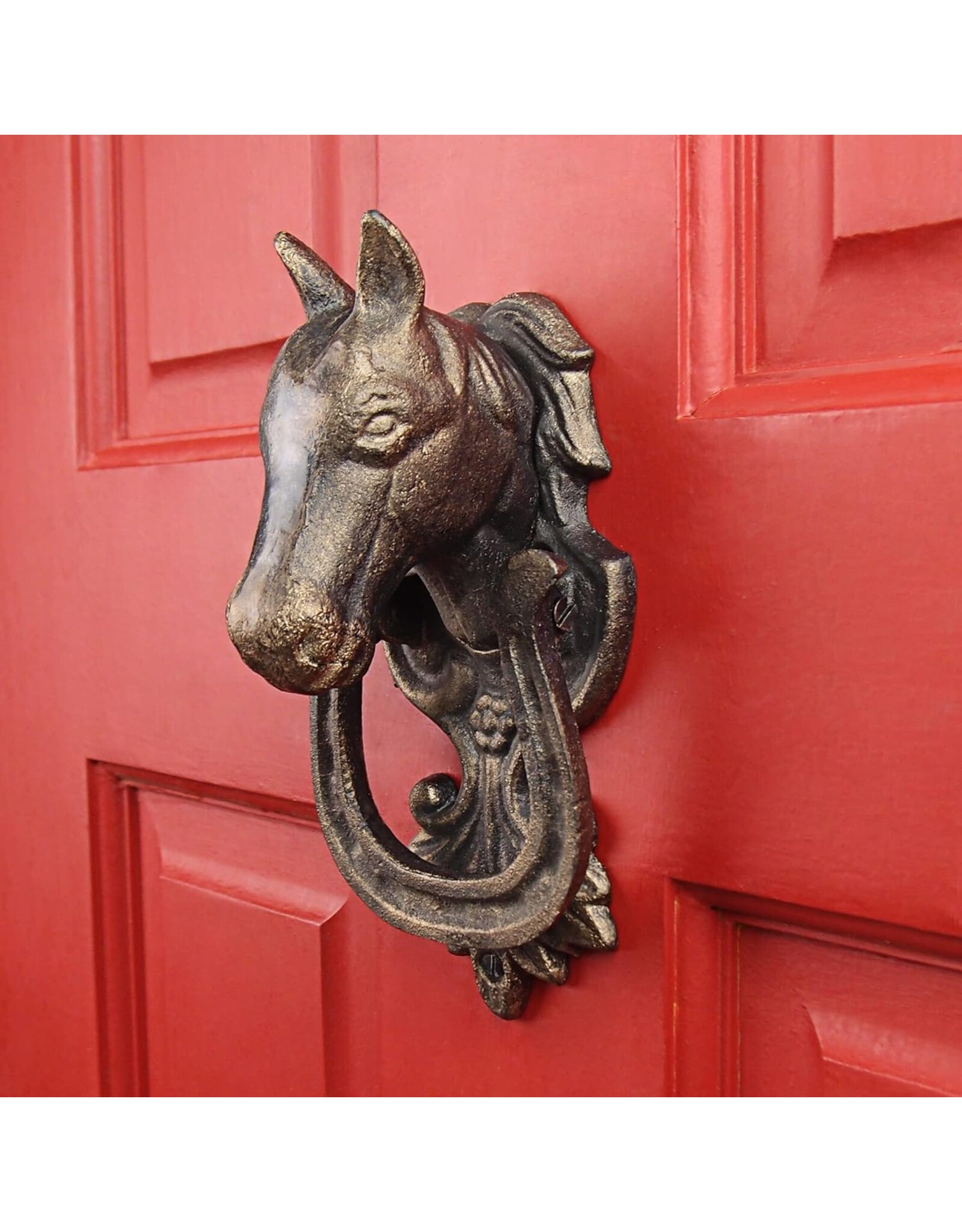 JB Giftware & Lifestyle -  Door Knocker Horse Head 17.5cm - Cast Iron