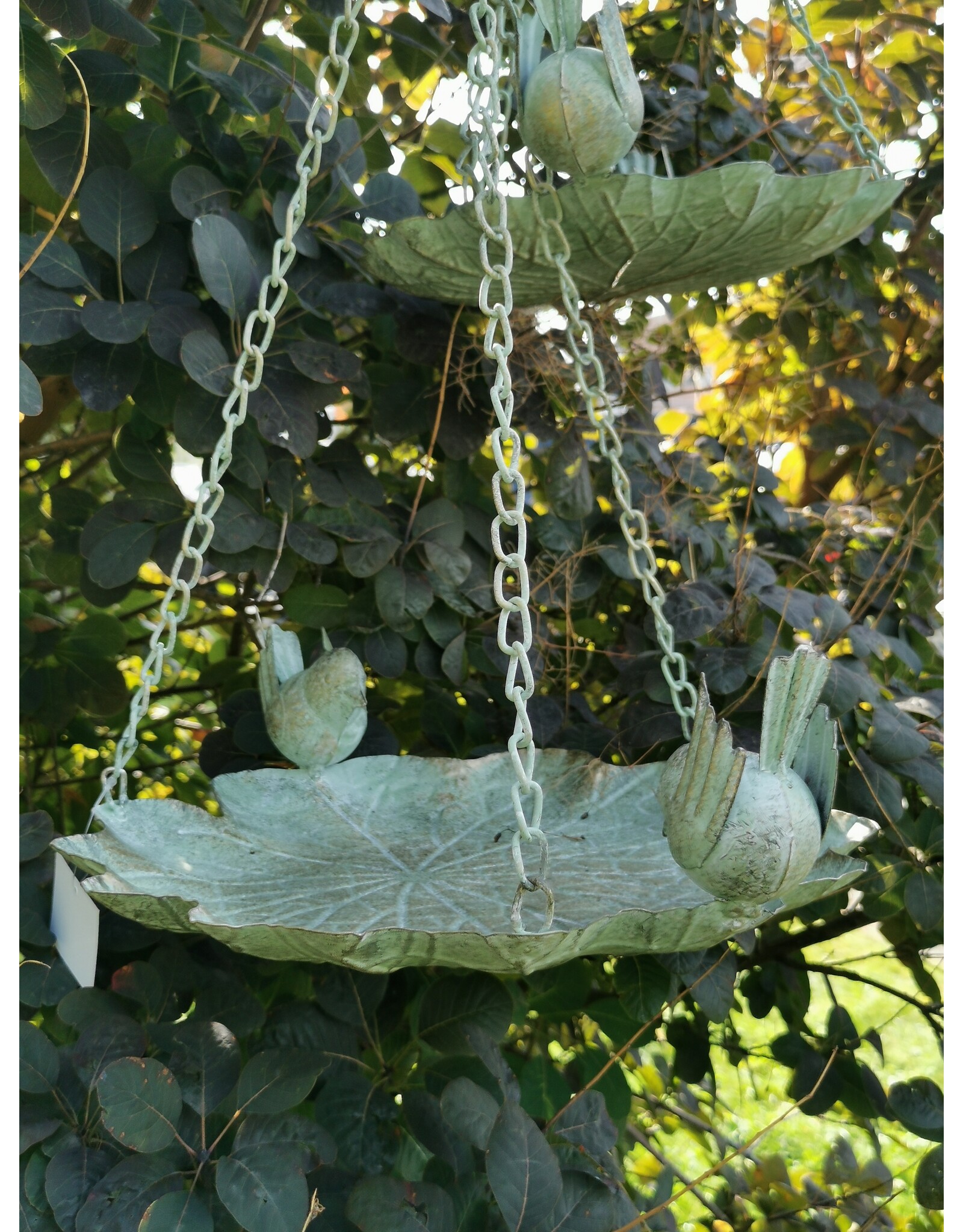 JB Miscellaneous - Vogelbad-Voederschaal - bladvormig, set van 2