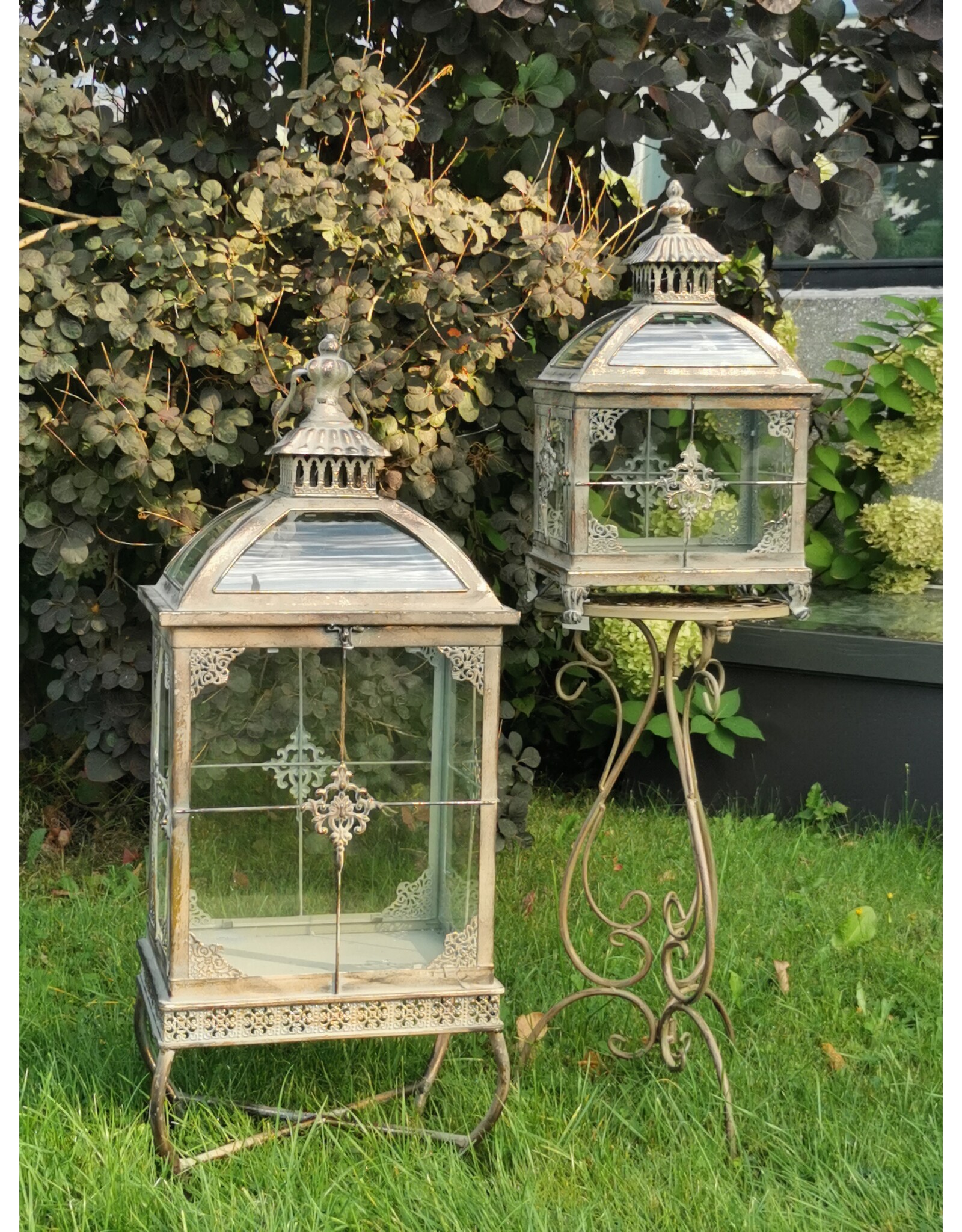 JB Miscellaneous - Set van 2 Lantaarns op Voet Victoriaanse stijl