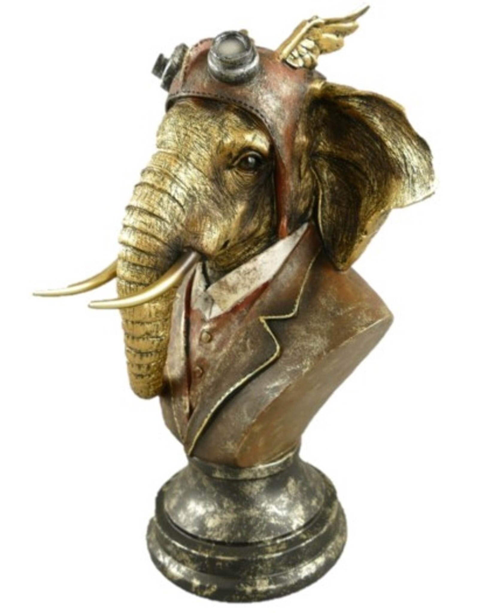 JB Giftware & Lifestyle - Steampunk Elephant bust 34.2cm