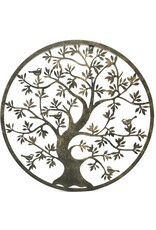 SH Miscellaneous - Tree of Life with Birds  Iron Wall Decor 51cm
