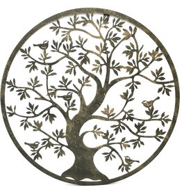 SH Tree of Life with Birds  Iron Wall Decor 51cm