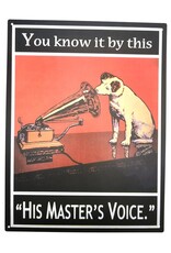 SH Miscellaneous - His Master's Voice Metal plaque Nipper