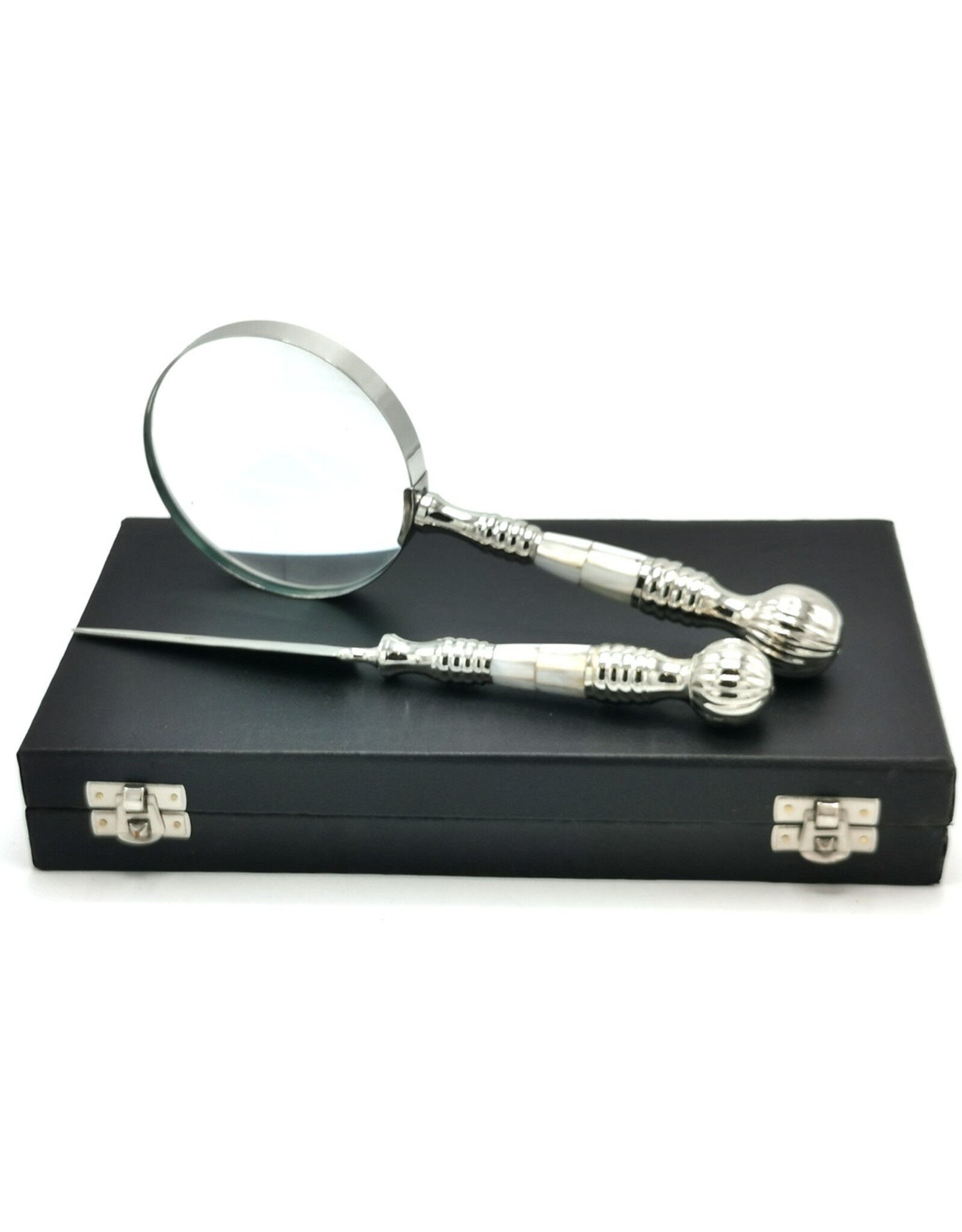 SH Miscellaneous - Vergrootglas & Briefopener set Victoriaanse Stijl zilverkleurig