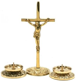 SH Jezus aan het Kruis Mini Crucifix set messing