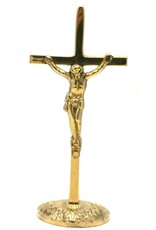 SH Giftware & Lifestyle - Jesus on the Cross Mini Crucifix set brass