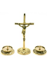 SH Giftware & Lifestyle - Jesus on the Cross Mini Crucifix set brass