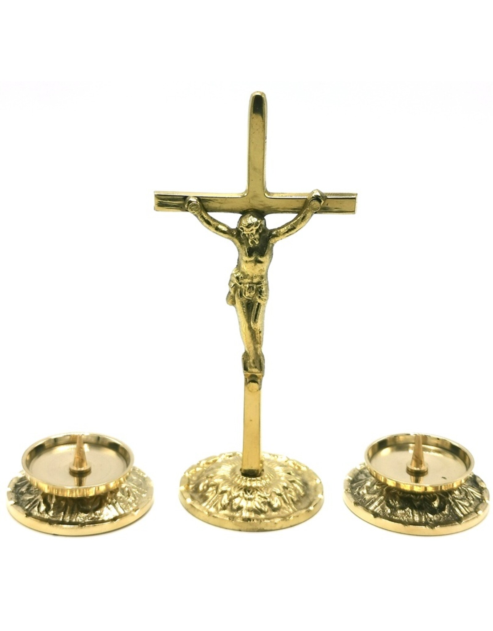 SH Giftware & Lifestyle - Jesus on the Cross Mini Crucifix set brass