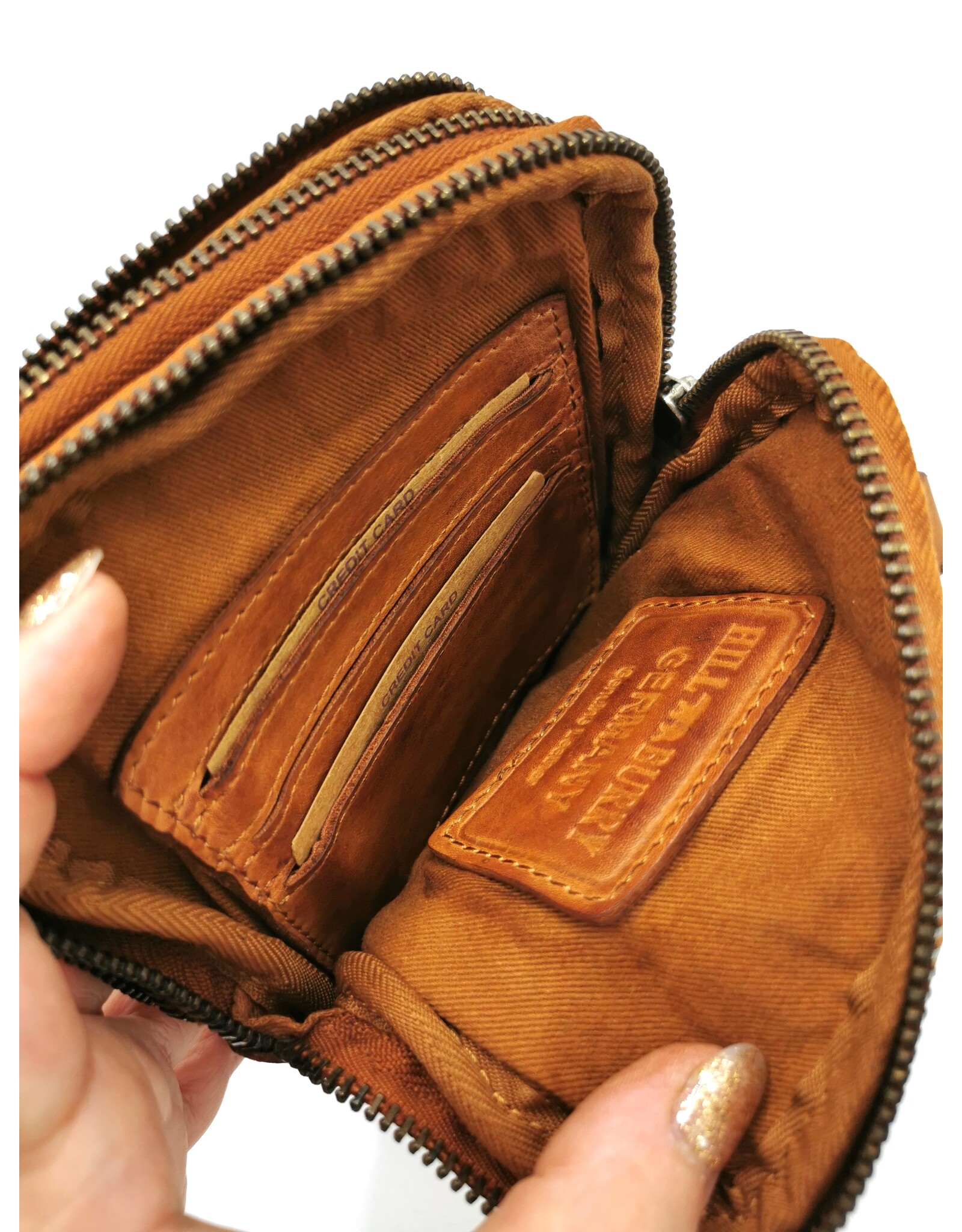 HillBurry Leather bags - Hillburry Shoulder bag-Belt bag-Phone bag-cognac