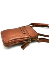 HillBurry Leather bags - Hillburry Shoulder bag-Belt bag-Phone bag-cognac