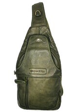 HillBurry Leather bags - Hillburry leather crossbody bag Sling bag green