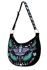 Restyle Fantasy bags and wallets - Enchanted Forest Hobo Bag with Magical Embroidery