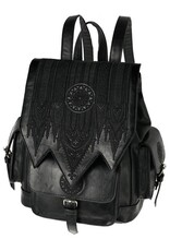 Restyle Gothic bags Steampunk bags - Gothic Rosette Backpack with Inverted Cathedral embroidery