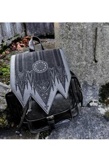 Restyle Gothic bags Steampunk bags - Gothic Rosette Backpack with Inverted Cathedral embroidery