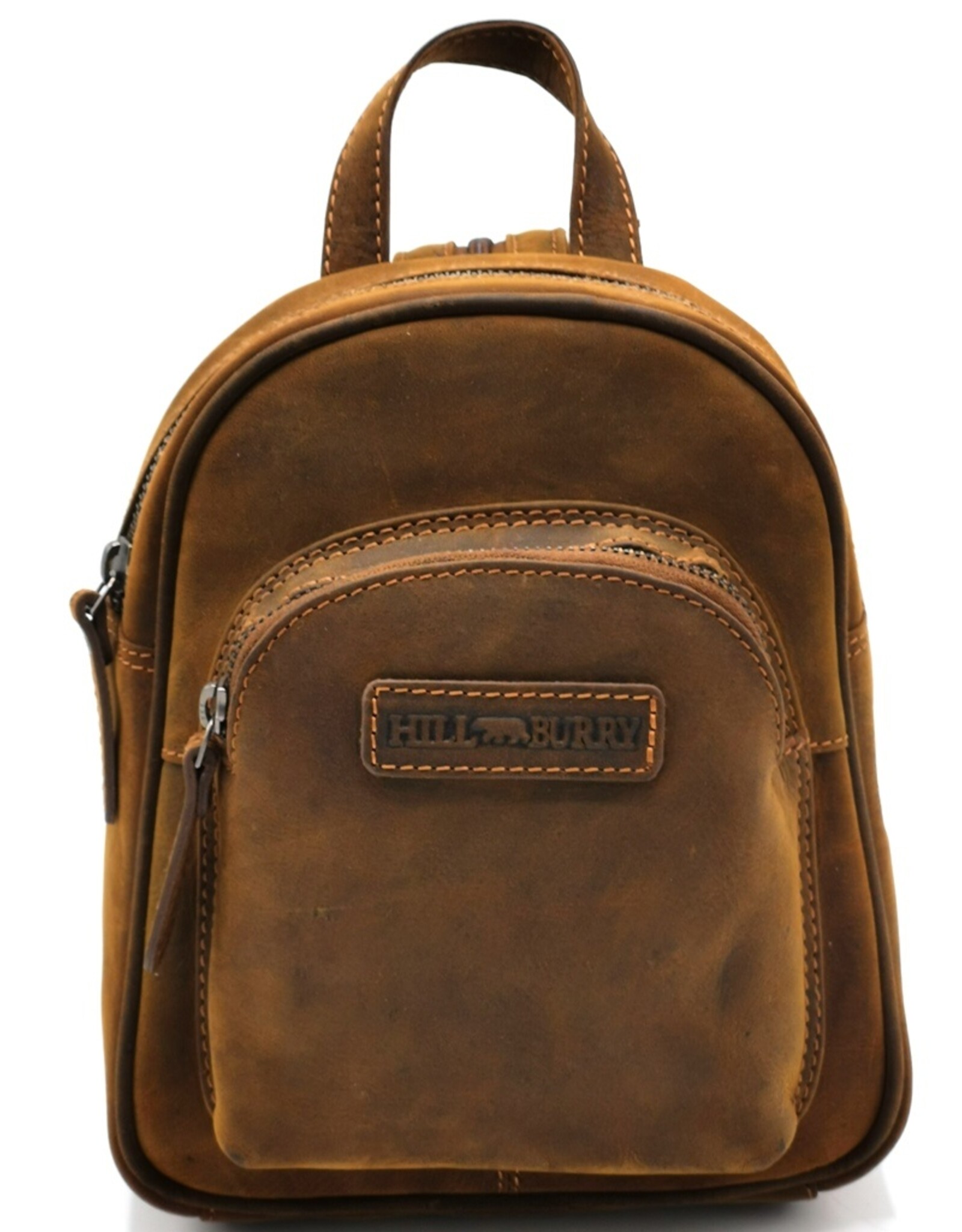 HillBurry Leather backpacks Leather shoppers - Hillburry Mini Backpack Buffalo leather