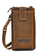 HillBurry Leather Festival bags, waist bags and belt bags - HillBurry Phone Bag-Wallet Buffalo Leather