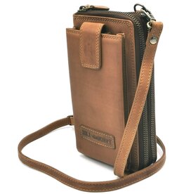 HillBurry HillBurry Phone Bag Wallet with Double Zipper