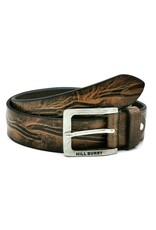 HillBurry Leren riemen - HillBurry Leren riem  "Waves dubbel"