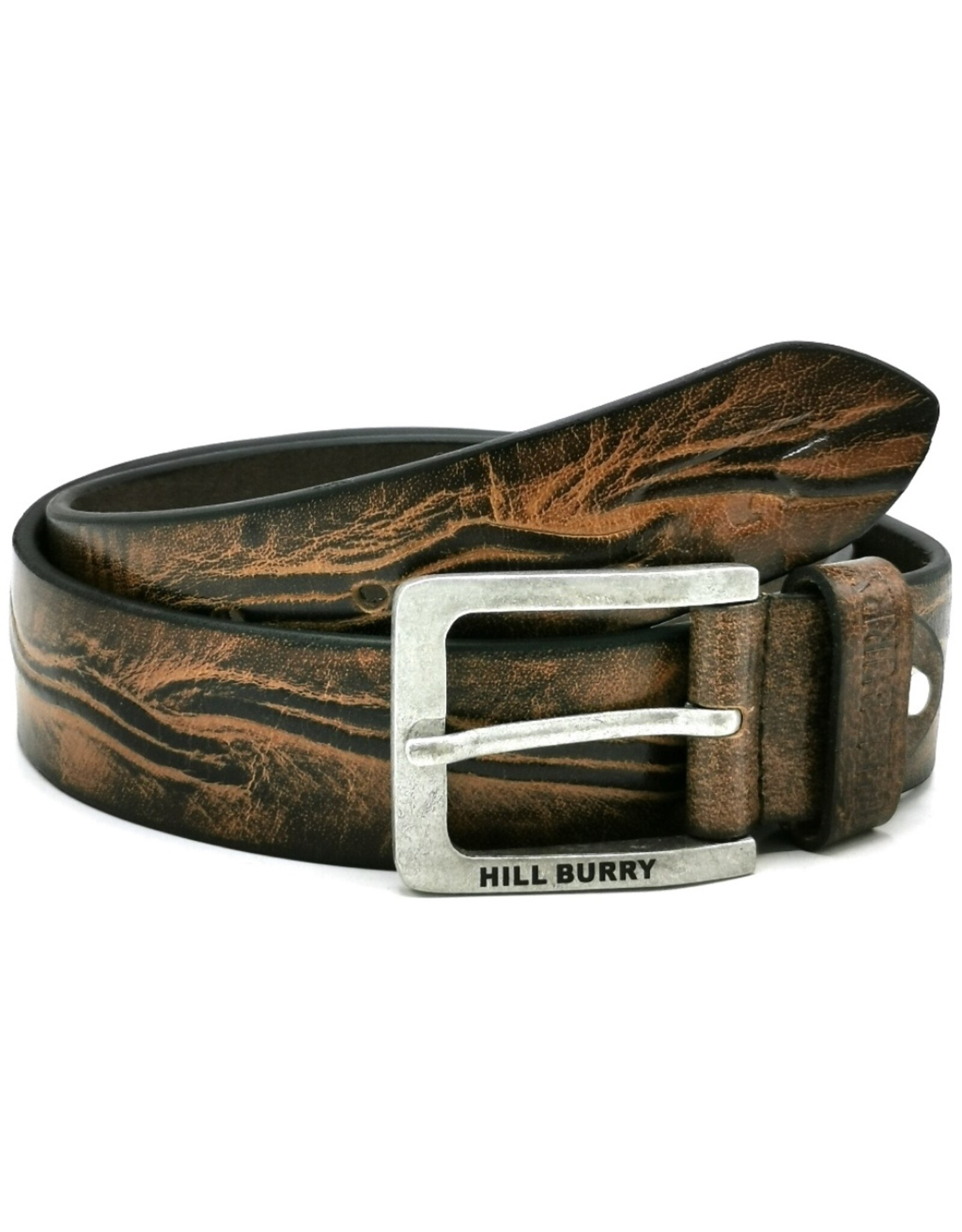 HillBurry Leren riemen - HillBurry Leren riem  "Waves dubbel"