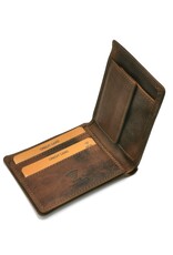 Leather Fox Leather Wallets -  Leather wallet with Embossed Floral pattern Roberto