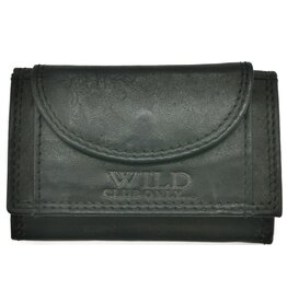 Wild Club Only Leren Mini Portemonnee Zwart