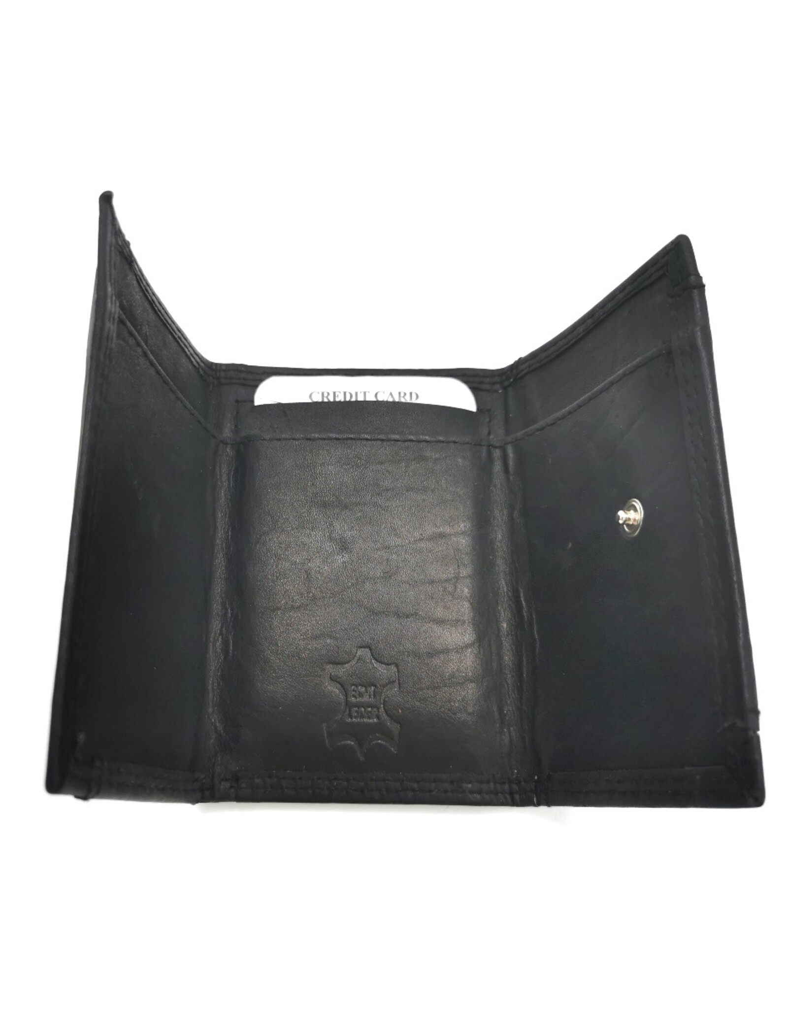 Wild Club Only Leather Wallets - Leather Mini Wallet Black