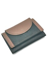 Wild Club Only Leather Wallets - Leather Mini Wallet Black-Cognac