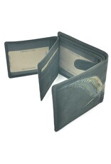 Wild Club Only Leather Wallets - Leather Wallet with Eagle Wings black