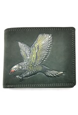 Trukado Leather Wallets - Leather Wallet with Eagle hand painted