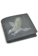 Trukado Leather Wallets - Leather Wallet with Eagle hand painted