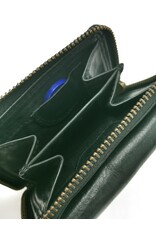 Hillburry Leren Portemonnees - Hillburry Miniportemonnee Gewassen Leer zwart