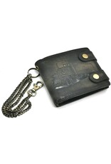 Leather Fox Leather Wallets - Leather Wallet with Truck black