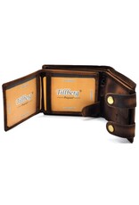 Tillberg Leather Wallets - Leather Wallet with Truck brown