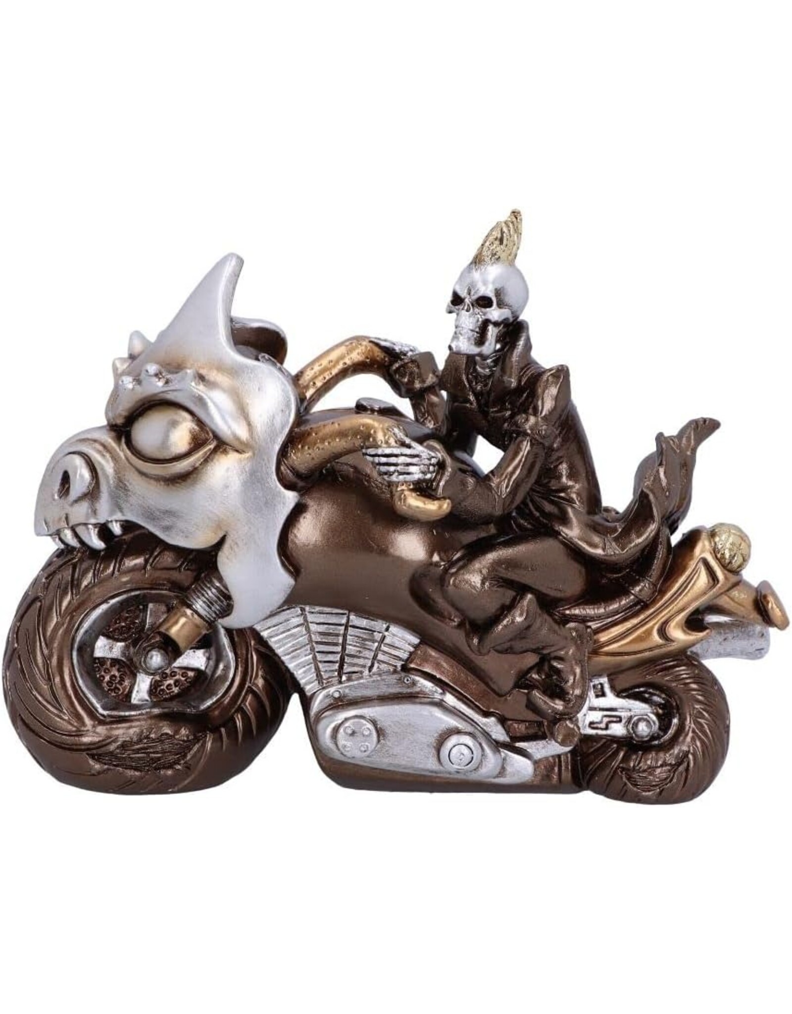 NemesisNow Giftware & Lifestyle - Skeleton on the Motorcycle "Ride or Die" Nemesis Now