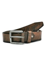 HillBurry Leren riemen - HillBurry Leren Riem  met Rustieke Gesp bruin