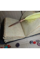 JM Handicrafts Miscellaneous - Leather Antique Triple Moon Journal with Key 18x13cm