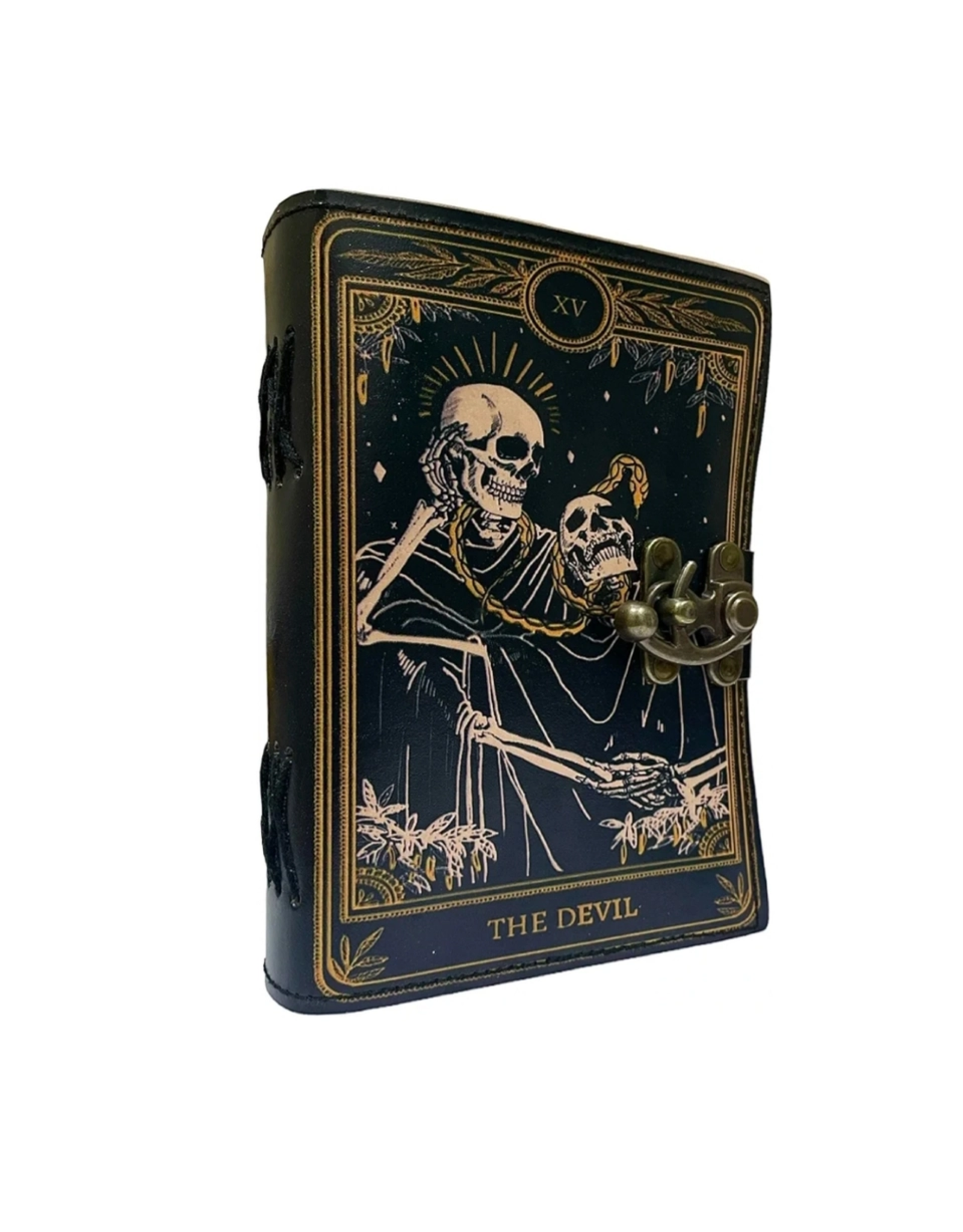 JM Handicrafts Miscellaneous - Grimoire Leather Journal The Devil 18x13cm