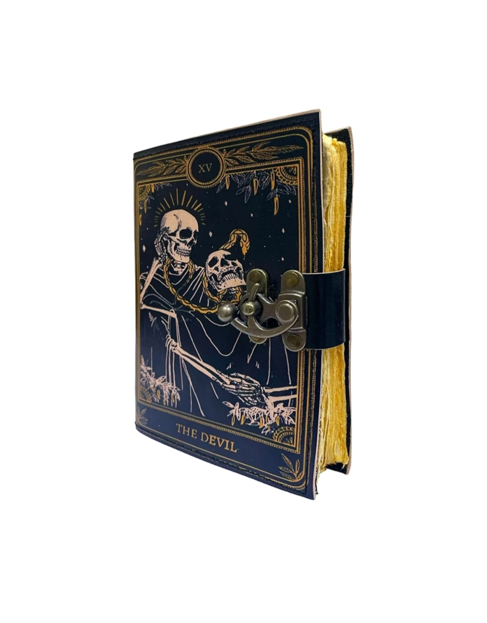 JM Handicrafts Miscellaneous - Grimoire Leren Notitieboek The Devil 18x13cm