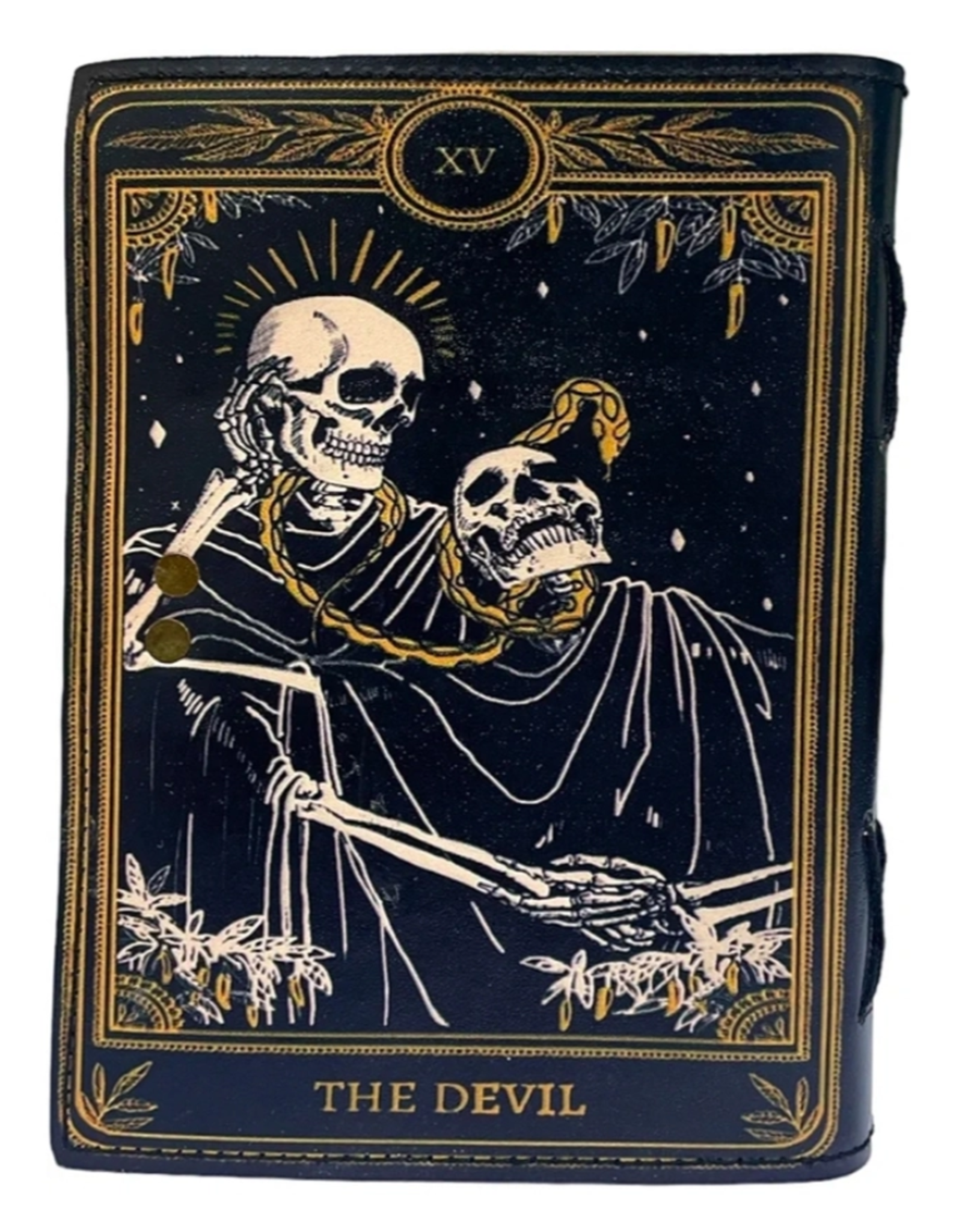 JM Handicrafts Miscellaneous - Grimoire Leren Notitieboek The Devil 18x13cm