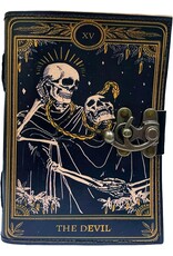 JM Handicrafts Miscellaneous - Grimoire Leren Notitieboek The Devil 18x13cm