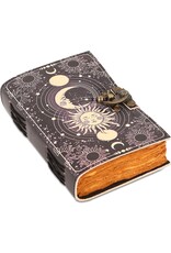 JM Handicrafts Miscellaneous - Celestial Sun & Moon Leather Vintage Journal