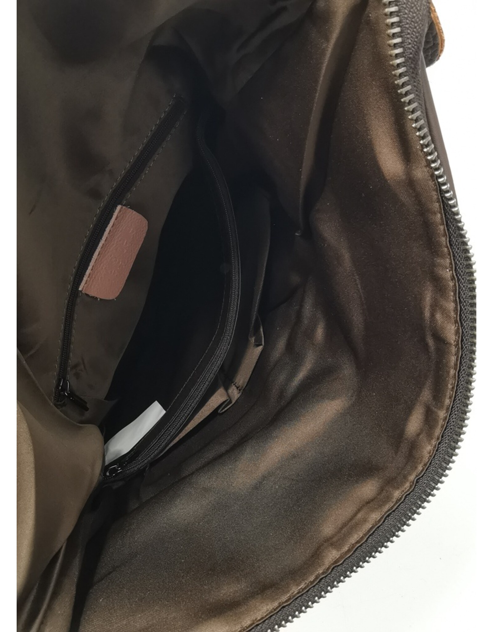 TJ Leather backpacks  and leather shoppers - Leather Backpack Patchwork with Butterflies