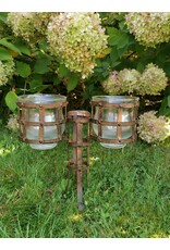 Boutique Trukado Giftware & Lifestyle - Medieval Iron Windlight with Glass Light Holders