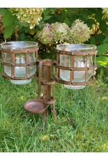 Boutique Trukado Giftware & Lifestyle - Medieval Iron Windlight with Glass Light Holders