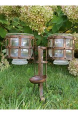 Boutique Trukado Giftware & Lifestyle - Medieval Iron Windlight with Glass Light Holders