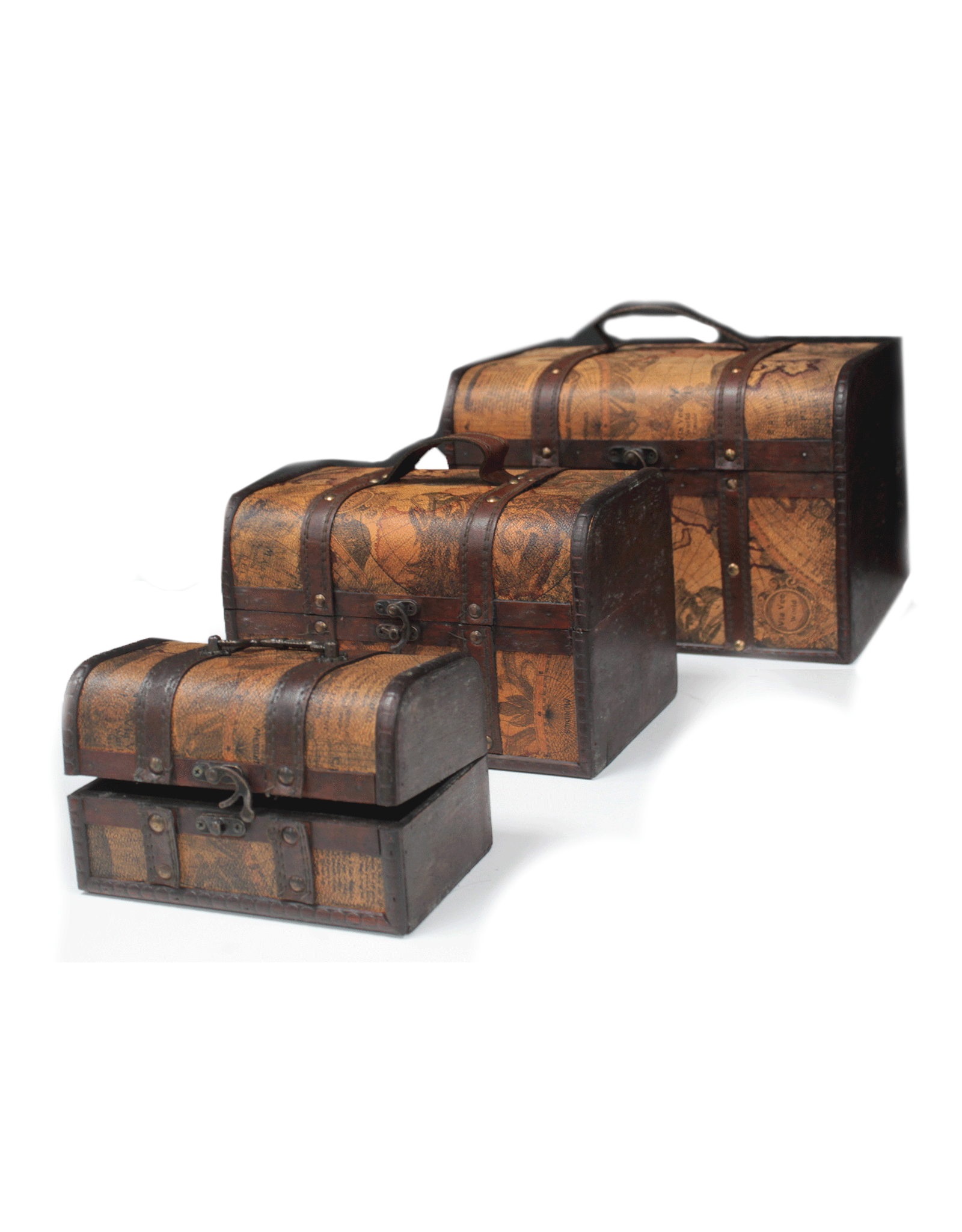 AWG Miscellaneous - Schatkist Wereldkaart Set van 3