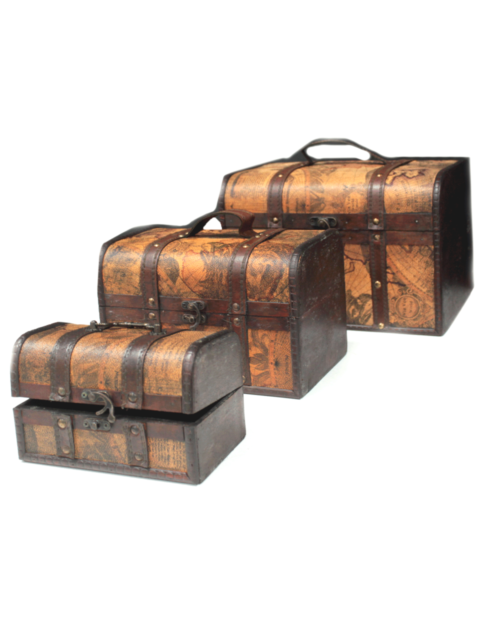AWG Miscellaneous - Schatkist Wereldkaart Set van 3