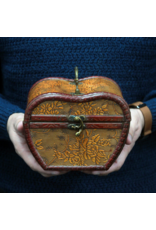 AWG Miscellaneous - Wooden 1920's style Chest Apple shape with Flower pattern