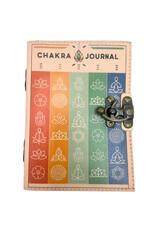 AWG Miscellaneous - Leren Notitieboek 'Zeven Chakra Kleuren' 18x13cm