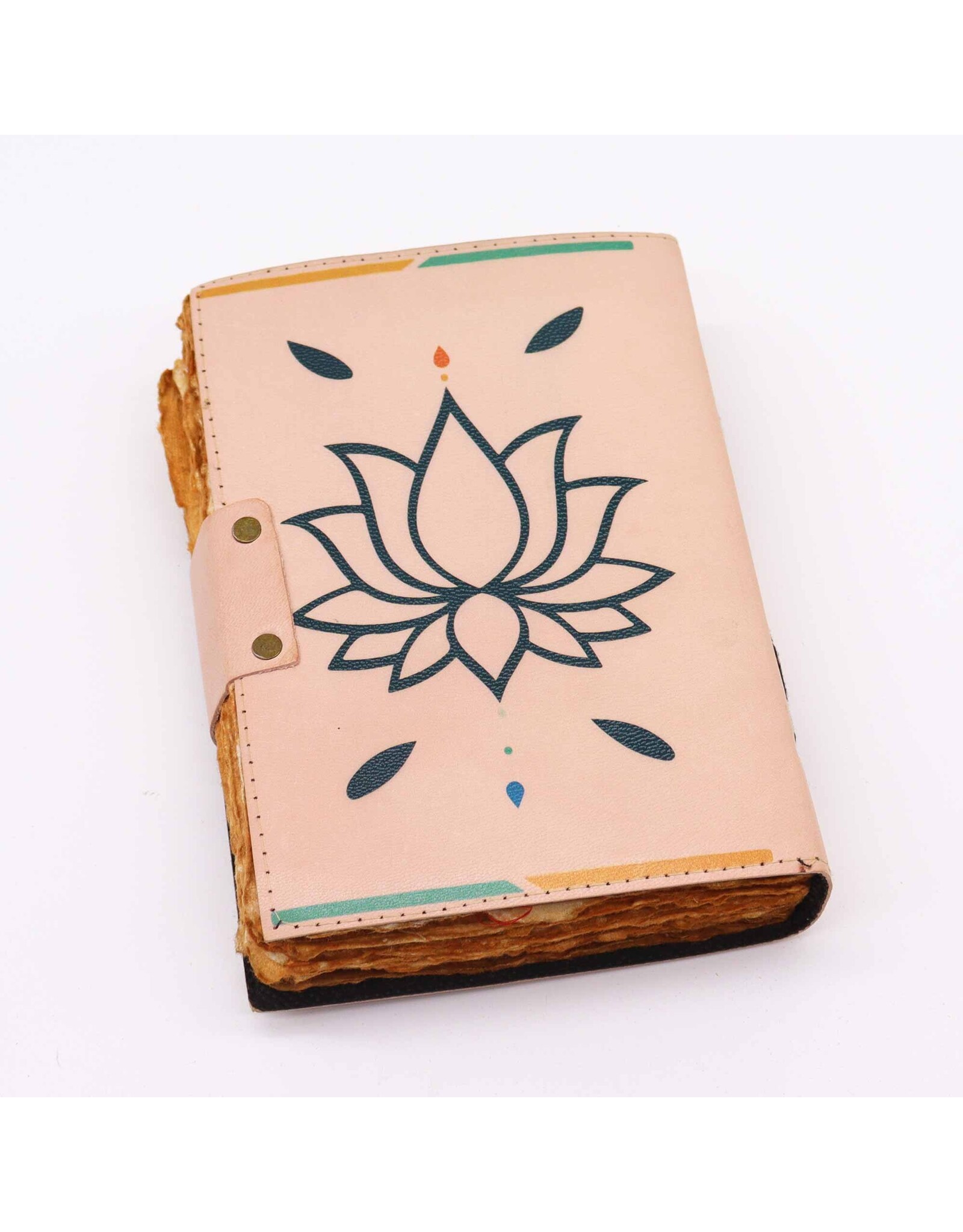 AWG Miscellaneous - Leren Notitieboek 'Zeven Chakra Kleuren' 18x13cm